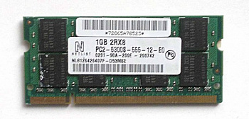 Память Netlist NL8126426407F-D53MSE, 1Gb, 2R*8, DDR2, 667MHz, PC2-5300S-555-12-E0