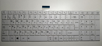 Клавиатура Toshiba Satellite C850 C855 C870 белая_2