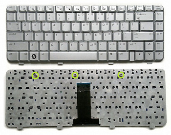 Клавиатура HP DV2000 V3000, NSK-H5201 9J.N8682.201, серебристый