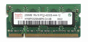 Память Hynix HYMP532S64BP6-C4 AB, 256MB, DDR2, 1R*16, 533MHz, PC2-4200S-444-12
