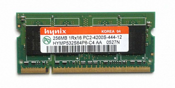 Память Hynix HYMP532S64BP6-C4 AA, 256MB, DDR2, 1R*16, 533MHz, PC2-4200S-444-12