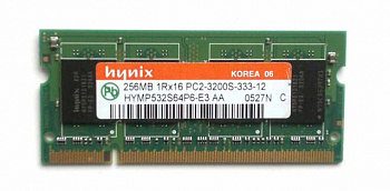 Память HYMP532S64P6-E3 AA, 256MB, DDR2, 1R*16, 400MHz, PC2-3200S-333-12