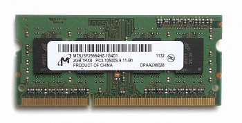 Память Micron MT8JSF25664HZ-1G4D1, 2Gb, DDR3, 1R*8, 1333MHz, PC3-10600S-9-11-B1