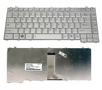 Клавиатура Toshiba A200, PK1301801Q0, серебристая