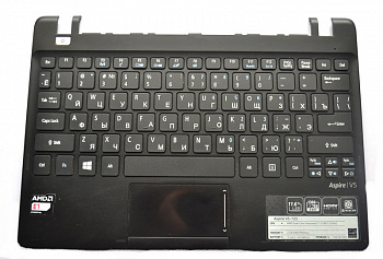 Клавиатура Acer Aspire V5-123, ZYU3IZHLTATN0037 с тачпадом в сборе