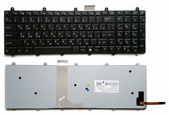 Клавиатура Clevo X511 P150 X611 X711 X811 K680S, V132150AK1 6-80-P2700-280-3 без рамки с подсветкой