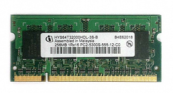 Память Infineon HYS64T32000HDL-3S-B, 256MB, DDR2, 1R*16, 667MHz, PC2-5300S-555-12-C0