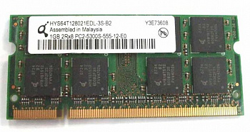 Память Qimonda HYS64T128021EDL-3S-B2, 1Gb, 2R*8, PC2-5300S-555-12-E0