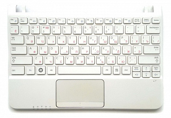 Клавиатура Samsung NC110, NF210, NF310 CNBA5902986 с тачпадом в сборе, белая (БУ)
