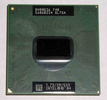 Процессор SL7SA (Intel Pentium M 740)