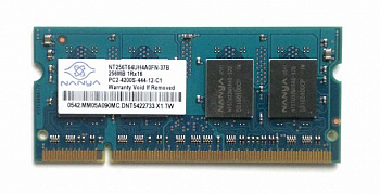 Память Nanya NT256T64UH4A0FN-37B, 256MB, DDR2, 1R*16, 533MHz, CL4, PC2-4200S-444-12-C1