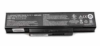 Аккумулятор (батарея) для RoverBook SQU-528 916C7000F 11.1V 4800mAh 6 ячеек износ 70%